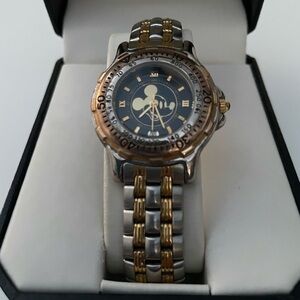 Two-Tone Disney Mickey Mouse Quartz Wrist Watch in its original box